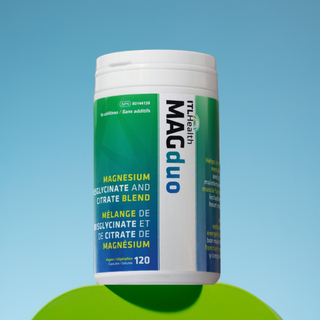 MAGduo Bottle with Blue Background